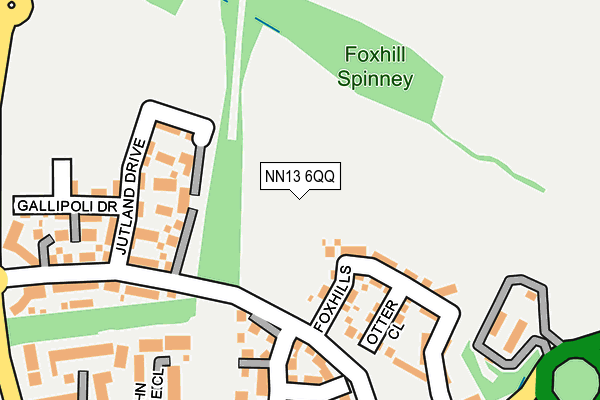 NN13 6QQ map - OS OpenMap – Local (Ordnance Survey) NN13 6QQ map - OS OpenMap – Local (Ordnance Survey)