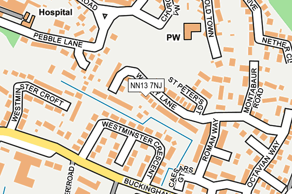 NN13 7NJ map - OS OpenMap – Local (Ordnance Survey) NN13 7NJ map - OS OpenMap – Local (Ordnance Survey)