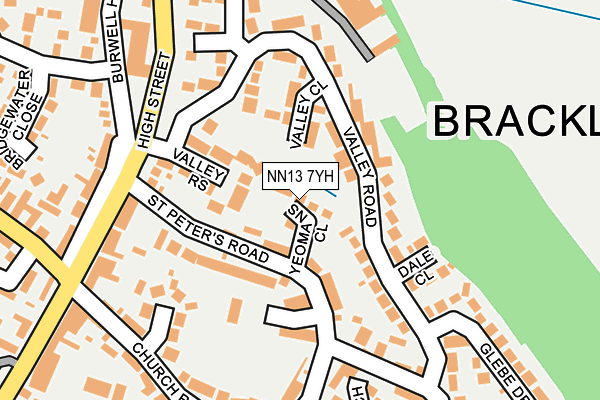 NN13 7YH map - OS OpenMap – Local (Ordnance Survey) NN13 7YH map - OS OpenMap – Local (Ordnance Survey)