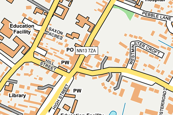 NN13 7ZA map - OS OpenMap – Local (Ordnance Survey) NN13 7ZA map - OS OpenMap – Local (Ordnance Survey)