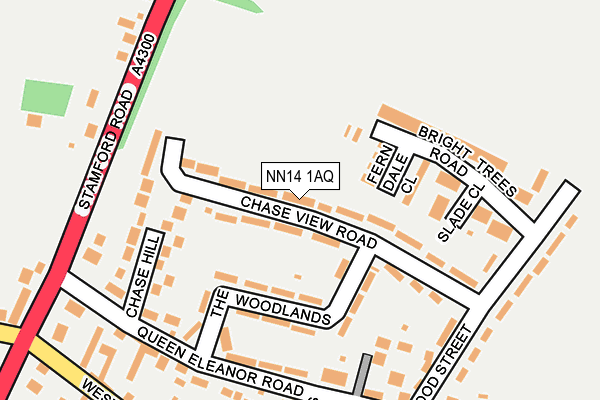 NN14 1AQ map - OS OpenMap – Local (Ordnance Survey)