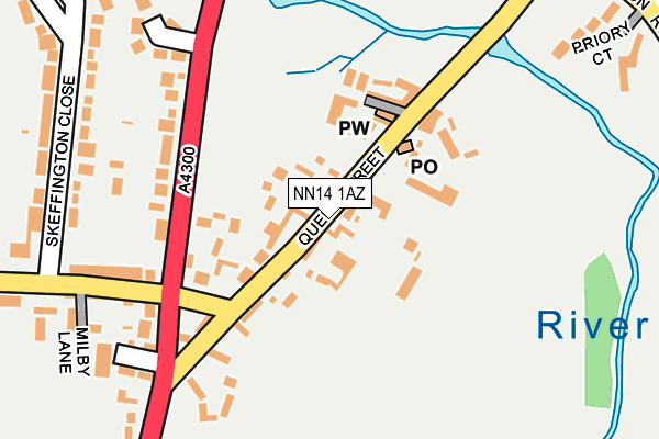 NN14 1AZ map - OS OpenMap – Local (Ordnance Survey) NN14 1AZ map - OS OpenMap – Local (Ordnance Survey)
