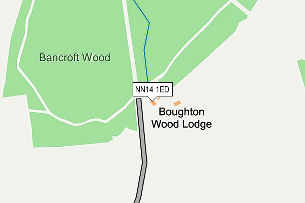 NN14 1ED map - OS OpenMap – Local (Ordnance Survey)