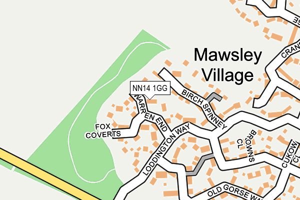 NN14 1GG map - OS OpenMap – Local (Ordnance Survey) NN14 1GG map - OS OpenMap – Local (Ordnance Survey)
