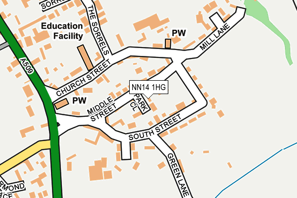 NN14 1HG map - OS OpenMap – Local (Ordnance Survey) NN14 1HG map - OS OpenMap – Local (Ordnance Survey)