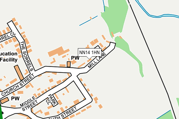 NN14 1HN map - OS OpenMap – Local (Ordnance Survey) NN14 1HN map - OS OpenMap – Local (Ordnance Survey)
