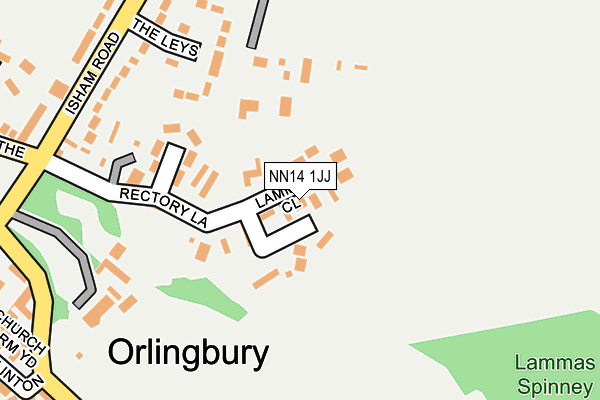 NN14 1JJ map - OS OpenMap – Local (Ordnance Survey)