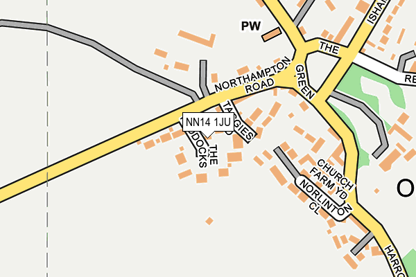 NN14 1JU map - OS OpenMap – Local (Ordnance Survey) NN14 1JU map - OS OpenMap – Local (Ordnance Survey)