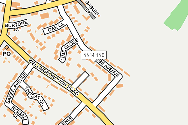 NN14 1NE map - OS OpenMap – Local (Ordnance Survey) NN14 1NE map - OS OpenMap – Local (Ordnance Survey)