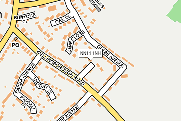 NN14 1NH map - OS OpenMap – Local (Ordnance Survey) NN14 1NH map - OS OpenMap – Local (Ordnance Survey)