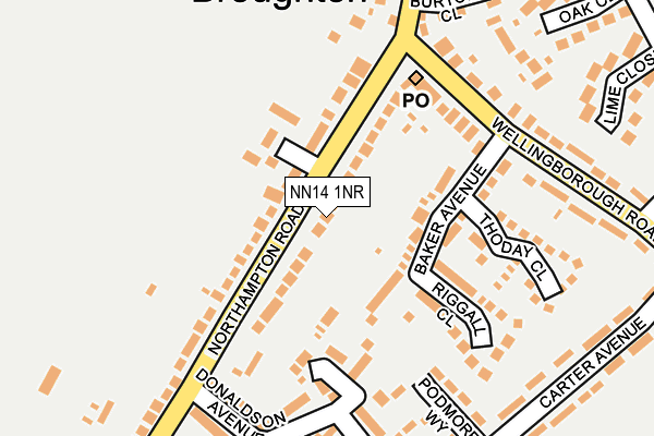 NN14 1NR map - OS OpenMap – Local (Ordnance Survey) NN14 1NR map - OS OpenMap – Local (Ordnance Survey)