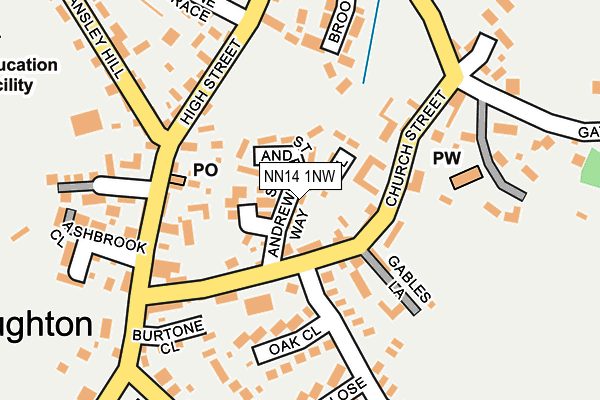 NN14 1NW map - OS OpenMap – Local (Ordnance Survey) NN14 1NW map - OS OpenMap – Local (Ordnance Survey)