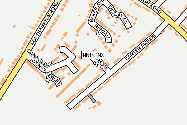 NN14 1NX map - OS OpenMap – Local (Ordnance Survey) NN14 1NX map - OS OpenMap – Local (Ordnance Survey)