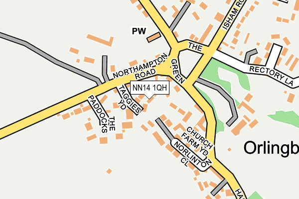 NN14 1QH map - OS OpenMap – Local (Ordnance Survey) NN14 1QH map - OS OpenMap – Local (Ordnance Survey)