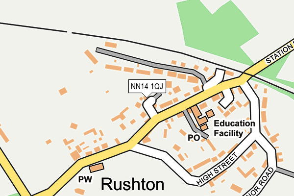 NN14 1QJ map - OS OpenMap – Local (Ordnance Survey) NN14 1QJ map - OS OpenMap – Local (Ordnance Survey)