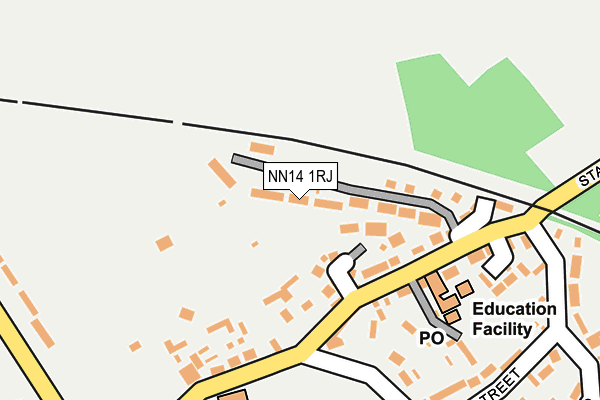 NN14 1RJ map - OS OpenMap – Local (Ordnance Survey)