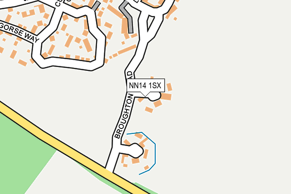 NN14 1SX map - OS OpenMap – Local (Ordnance Survey)