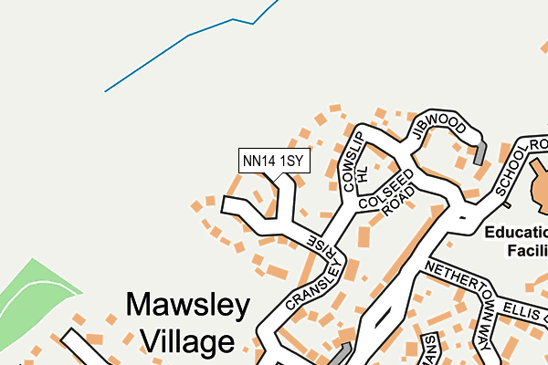 NN14 1SY map - OS OpenMap – Local (Ordnance Survey) NN14 1SY map - OS OpenMap – Local (Ordnance Survey)