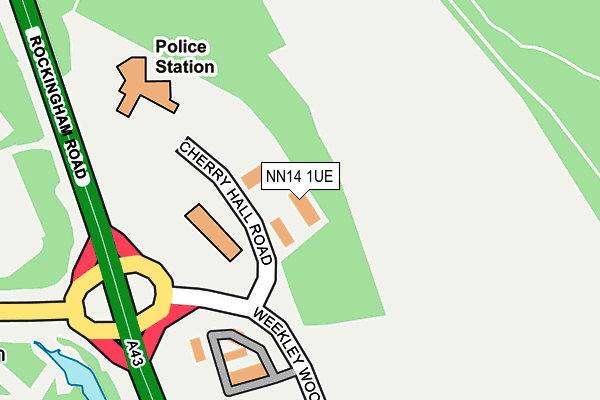 NN14 1UE map - OS OpenMap – Local (Ordnance Survey) NN14 1UE map - OS OpenMap – Local (Ordnance Survey)