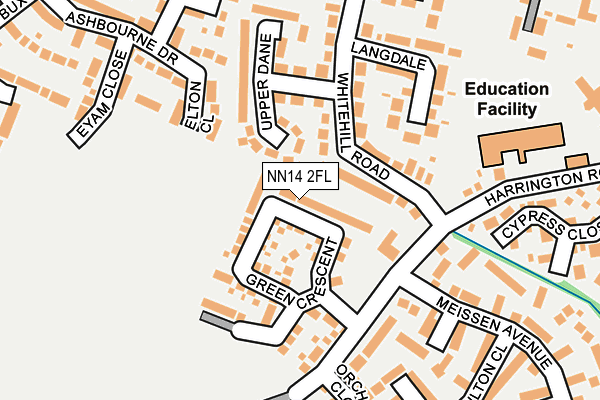 NN14 2FL map - OS OpenMap – Local (Ordnance Survey) NN14 2FL map - OS OpenMap – Local (Ordnance Survey)