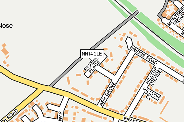 NN14 2LE map - OS OpenMap – Local (Ordnance Survey) NN14 2LE map - OS OpenMap – Local (Ordnance Survey)
