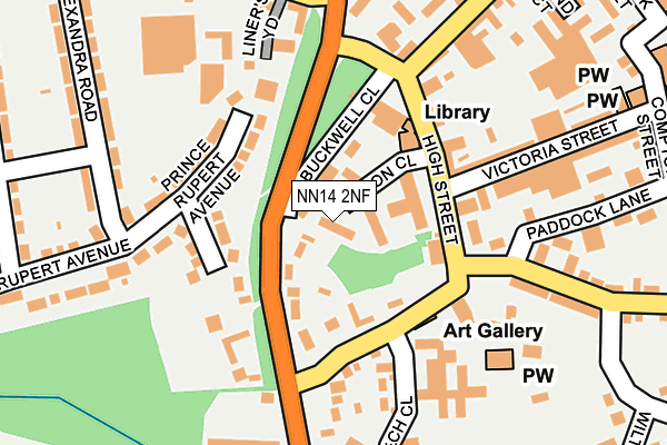 NN14 2NF map - OS OpenMap – Local (Ordnance Survey) NN14 2NF map - OS OpenMap – Local (Ordnance Survey)