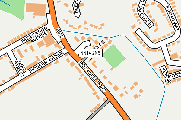 NN14 2NS map - OS OpenMap – Local (Ordnance Survey) NN14 2NS map - OS OpenMap – Local (Ordnance Survey)