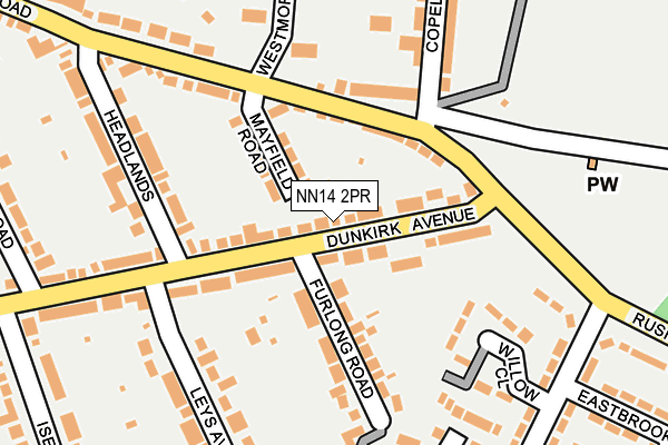 NN14 2PR map - OS OpenMap – Local (Ordnance Survey) NN14 2PR map - OS OpenMap – Local (Ordnance Survey)