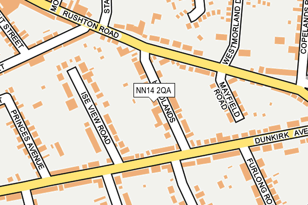 NN14 2QA map - OS OpenMap – Local (Ordnance Survey) NN14 2QA map - OS OpenMap – Local (Ordnance Survey)
