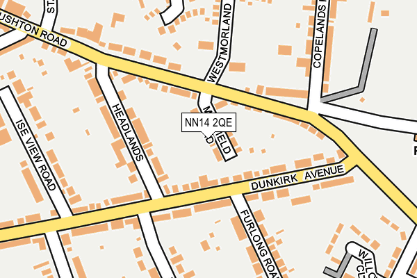 NN14 2QE map - OS OpenMap – Local (Ordnance Survey) NN14 2QE map - OS OpenMap – Local (Ordnance Survey)