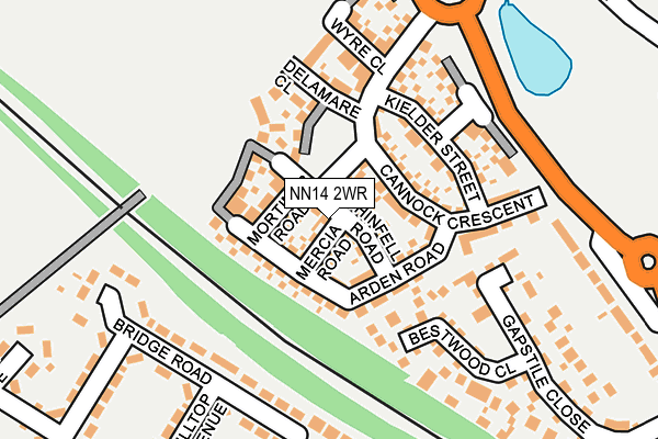 NN14 2WR map - OS OpenMap – Local (Ordnance Survey) NN14 2WR map - OS OpenMap – Local (Ordnance Survey)