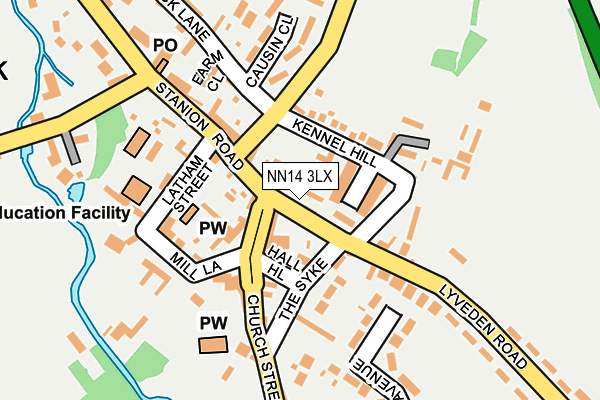 NN14 3LX map - OS OpenMap – Local (Ordnance Survey) NN14 3LX map - OS OpenMap – Local (Ordnance Survey)