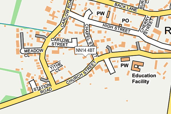 NN14 4BT map - OS OpenMap – Local (Ordnance Survey) NN14 4BT map - OS OpenMap – Local (Ordnance Survey)