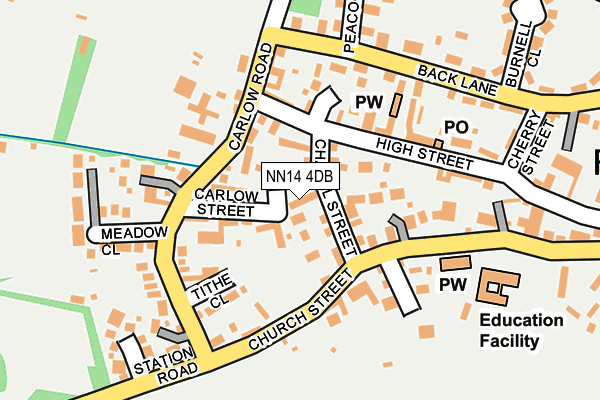 NN14 4DB map - OS OpenMap – Local (Ordnance Survey) NN14 4DB map - OS OpenMap – Local (Ordnance Survey)