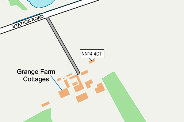 NN14 4DT map - OS OpenMap – Local (Ordnance Survey)