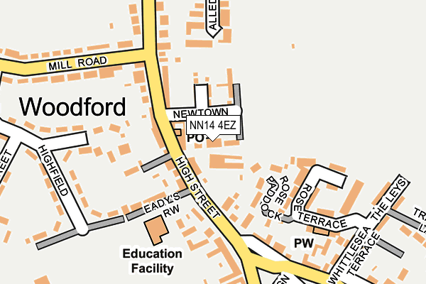 NN14 4EZ map - OS OpenMap – Local (Ordnance Survey) NN14 4EZ map - OS OpenMap – Local (Ordnance Survey)