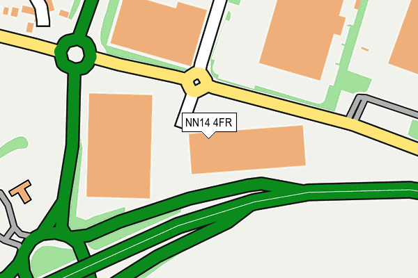 NN14 4FR map - OS OpenMap – Local (Ordnance Survey) NN14 4FR map - OS OpenMap – Local (Ordnance Survey)