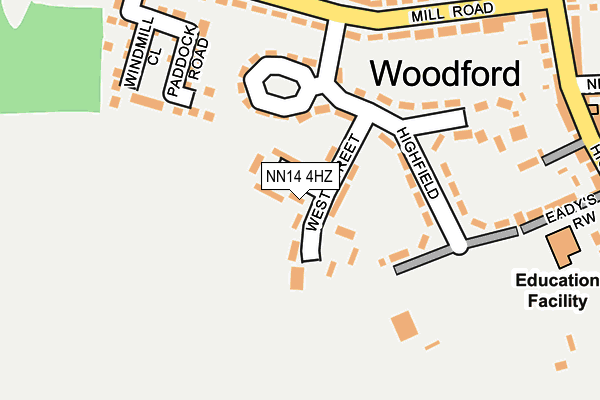 NN14 4HZ map - OS OpenMap – Local (Ordnance Survey) NN14 4HZ map - OS OpenMap – Local (Ordnance Survey)