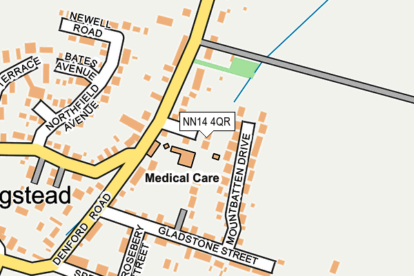 NN14 4QR map - OS OpenMap – Local (Ordnance Survey) NN14 4QR map - OS OpenMap – Local (Ordnance Survey)
