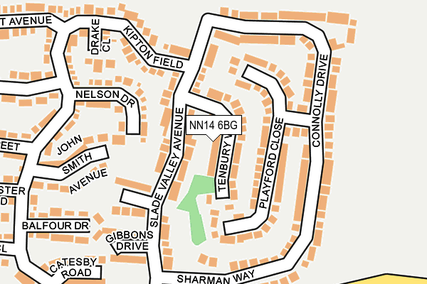NN14 6BG map - OS OpenMap – Local (Ordnance Survey) NN14 6BG map - OS OpenMap – Local (Ordnance Survey)