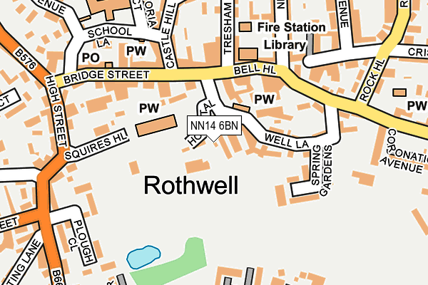 NN14 6BN map - OS OpenMap – Local (Ordnance Survey) NN14 6BN map - OS OpenMap – Local (Ordnance Survey)