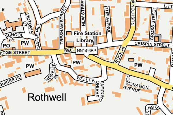 NN14 6BP map - OS OpenMap – Local (Ordnance Survey)