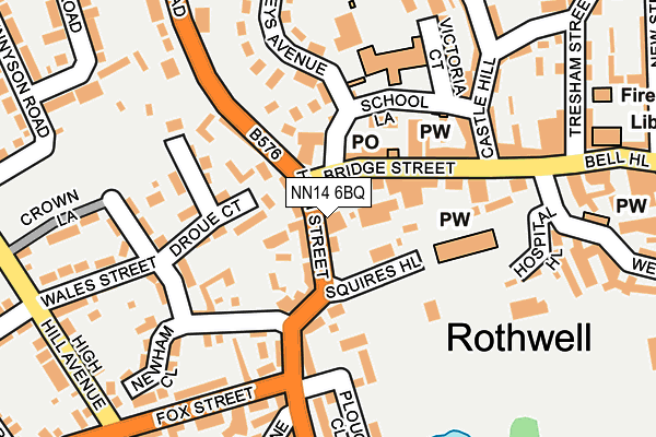 NN14 6BQ map - OS OpenMap – Local (Ordnance Survey) NN14 6BQ map - OS OpenMap – Local (Ordnance Survey)