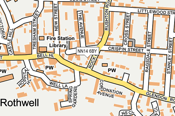 NN14 6BY map - OS OpenMap – Local (Ordnance Survey) NN14 6BY map - OS OpenMap – Local (Ordnance Survey)