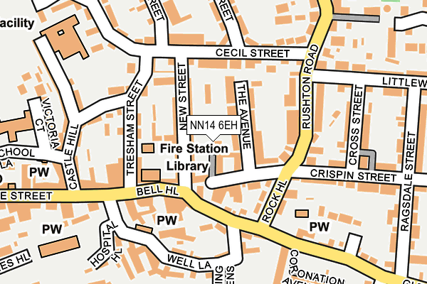 NN14 6EH map - OS OpenMap – Local (Ordnance Survey) NN14 6EH map - OS OpenMap – Local (Ordnance Survey)