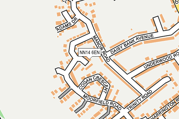 NN14 6EN map - OS OpenMap – Local (Ordnance Survey) NN14 6EN map - OS OpenMap – Local (Ordnance Survey)