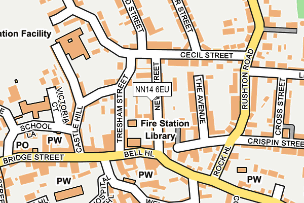 NN14 6EU map - OS OpenMap – Local (Ordnance Survey) NN14 6EU map - OS OpenMap – Local (Ordnance Survey)