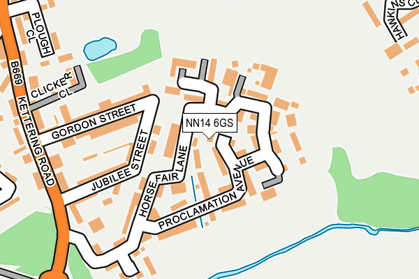 NN14 6GS map - OS OpenMap – Local (Ordnance Survey) NN14 6GS map - OS OpenMap – Local (Ordnance Survey)