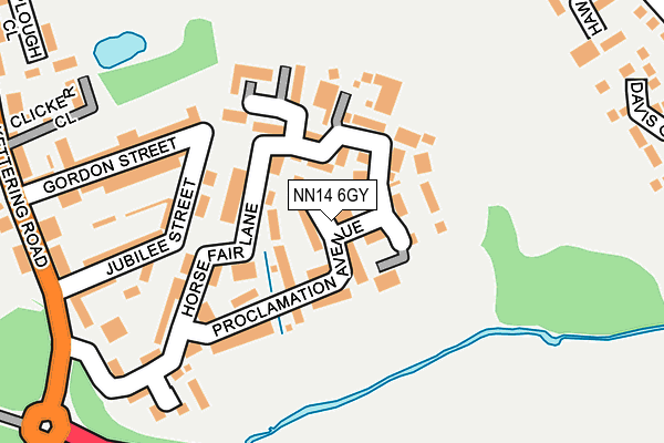 NN14 6GY map - OS OpenMap – Local (Ordnance Survey) NN14 6GY map - OS OpenMap – Local (Ordnance Survey)