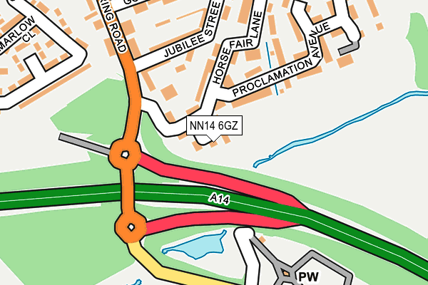 NN14 6GZ map - OS OpenMap – Local (Ordnance Survey) NN14 6GZ map - OS OpenMap – Local (Ordnance Survey)